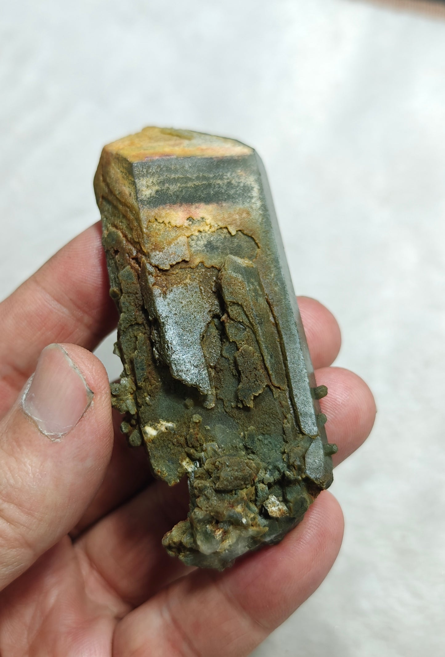 Natural crystal of beautifully terminated Chlorite Quartz 78 grams