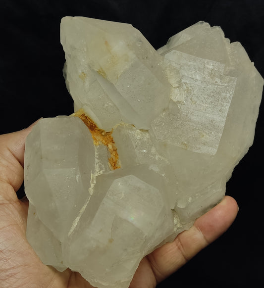 Natural Gwindel Quartz Cluster 950 grams