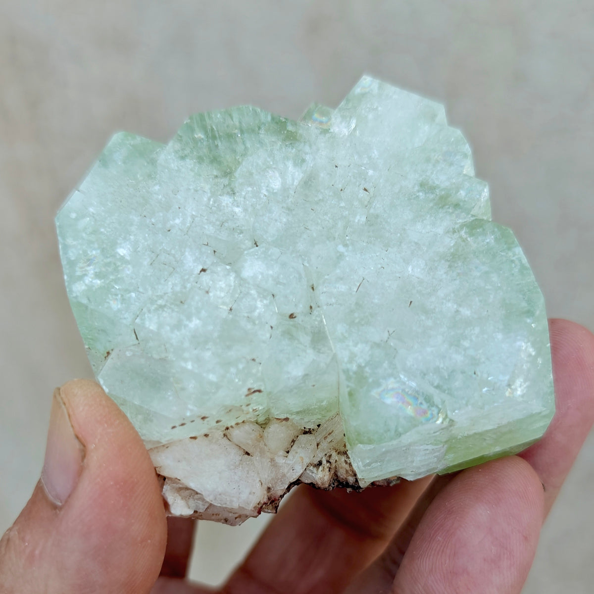 Apophyllite with associated stilbite 237 grams