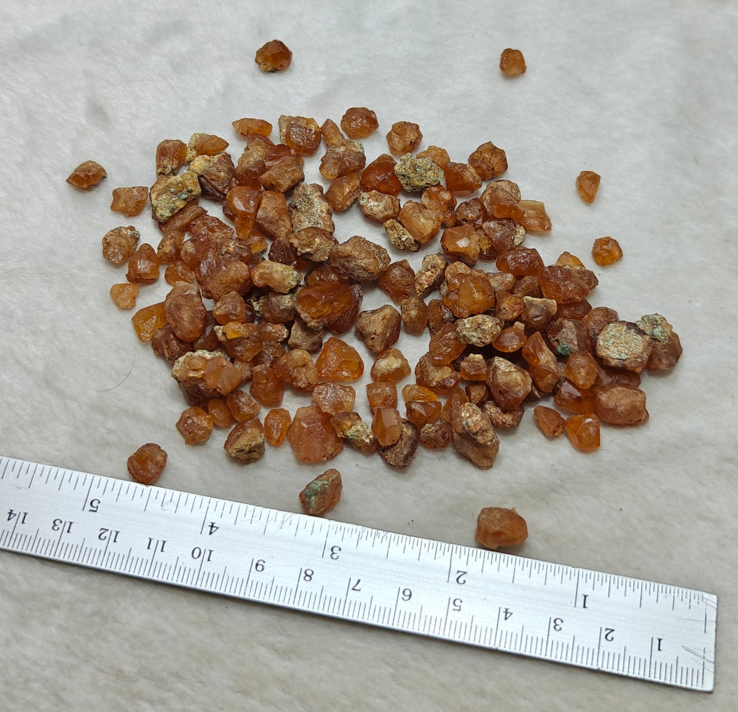 Natural grossular garnet collection 120 grams