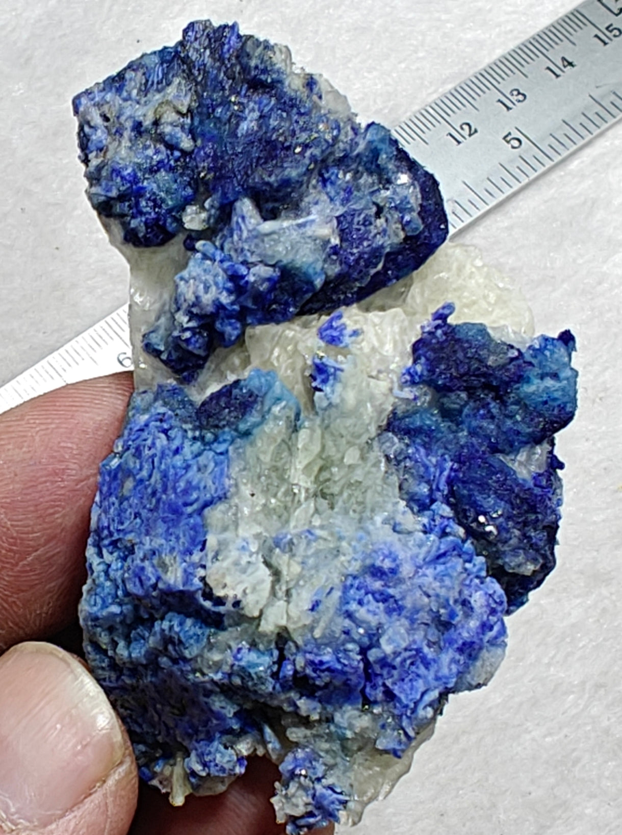 Afghanite/Lazurite on matrix with Calcite 55 grams