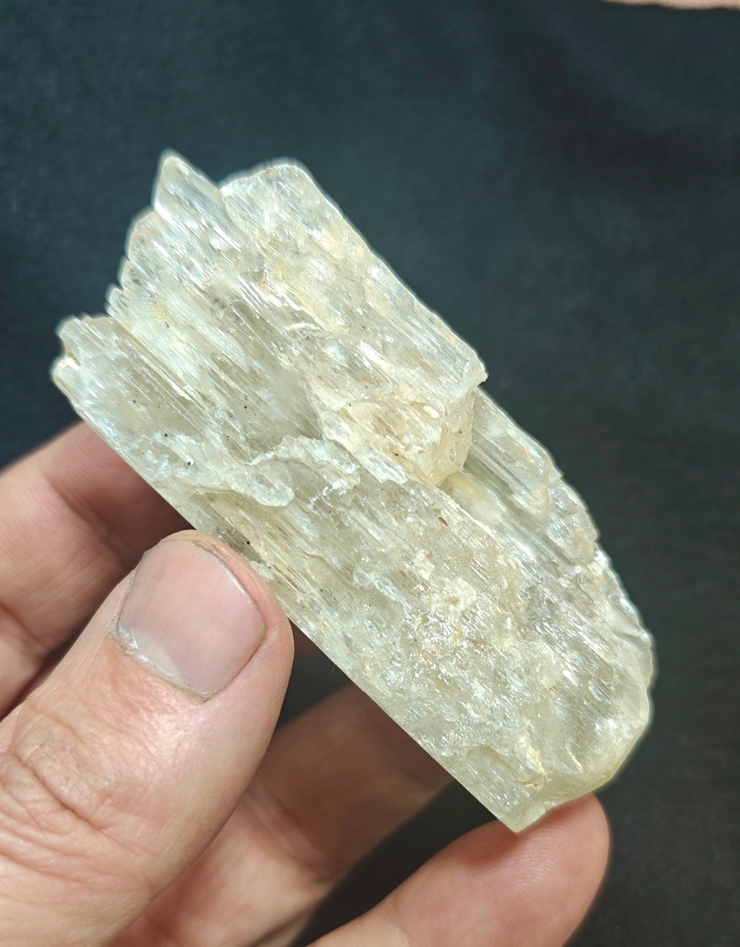 Natural etched spodumene crystal 134 grams