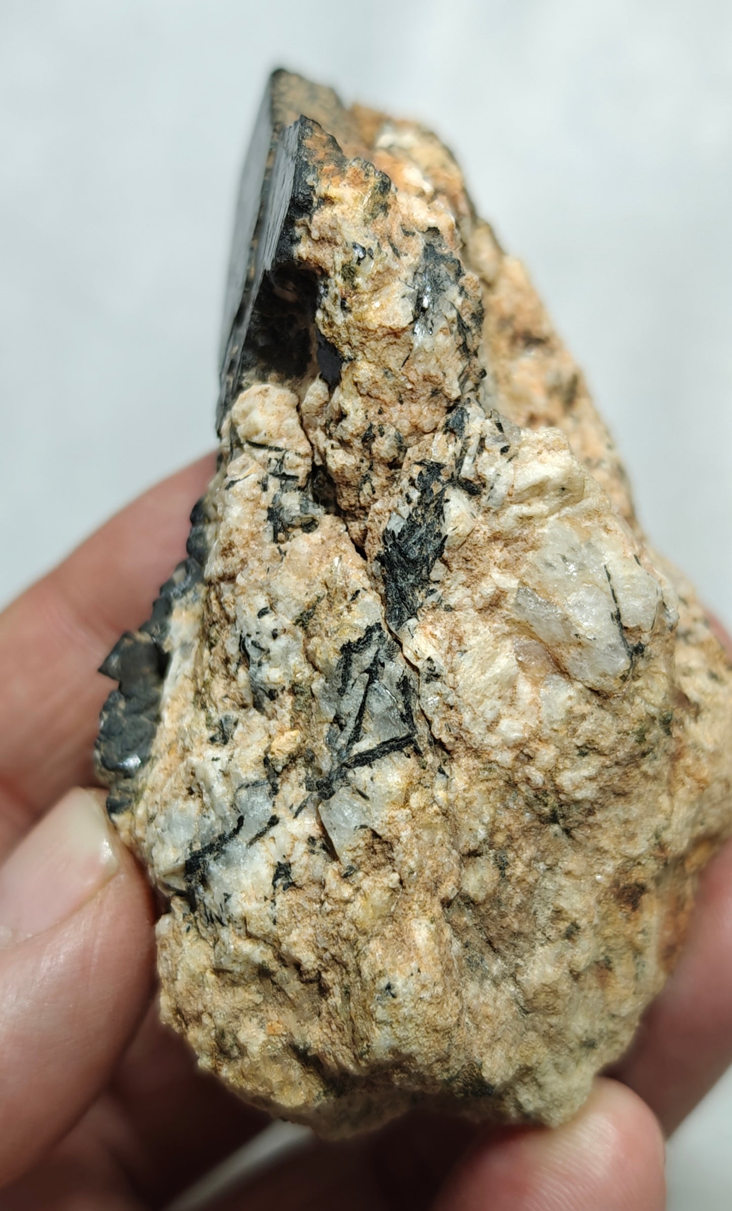 Natural hematite on matrix with some aegirine inclusions 141 grams