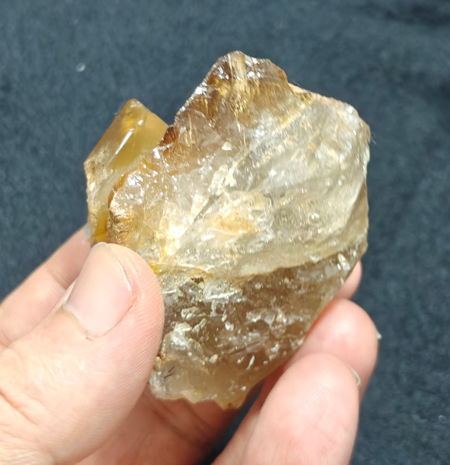 Astrophyllite included terminated Quartz Crystal on matrix 144 grams