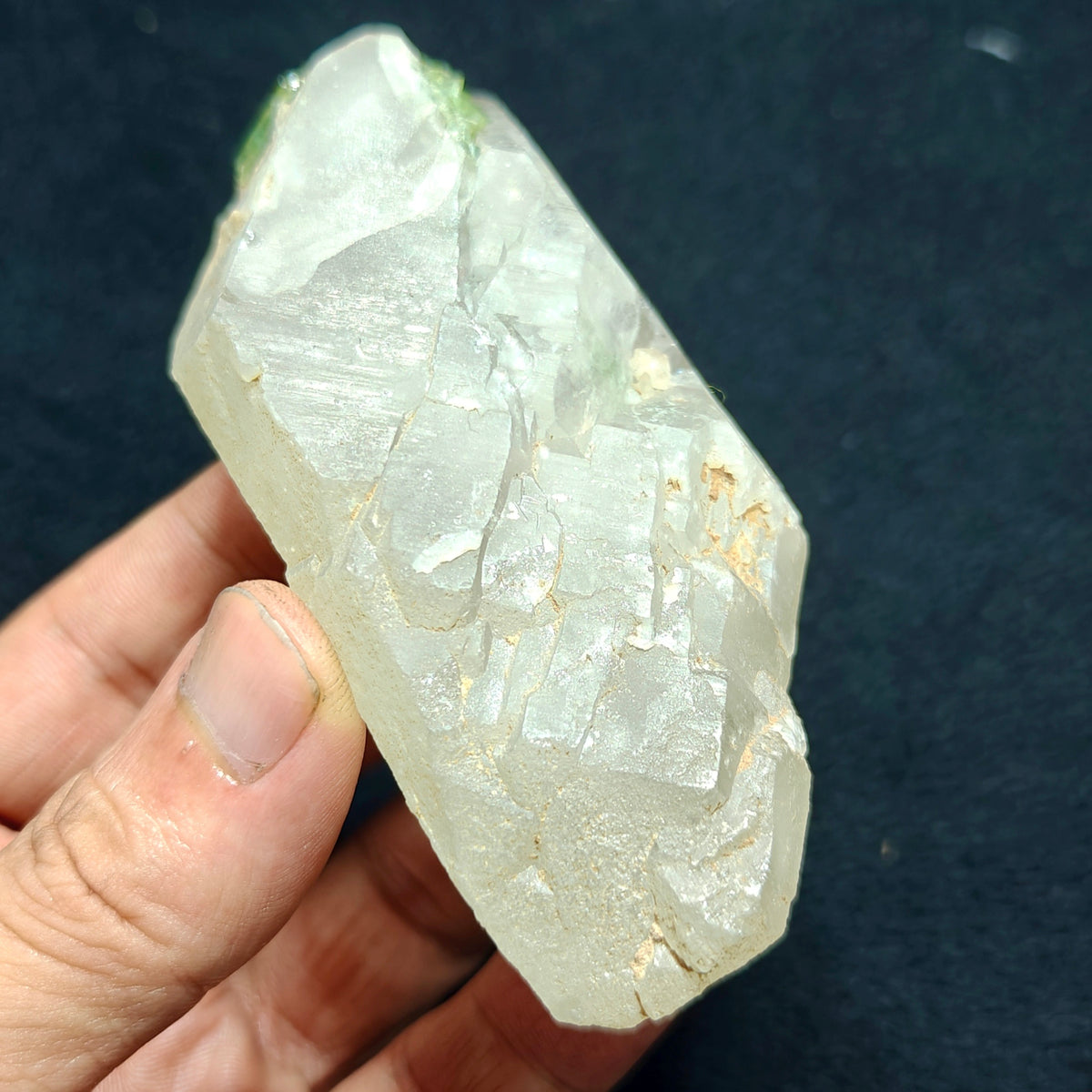Natural quartz with green Tourmalines 265 grams