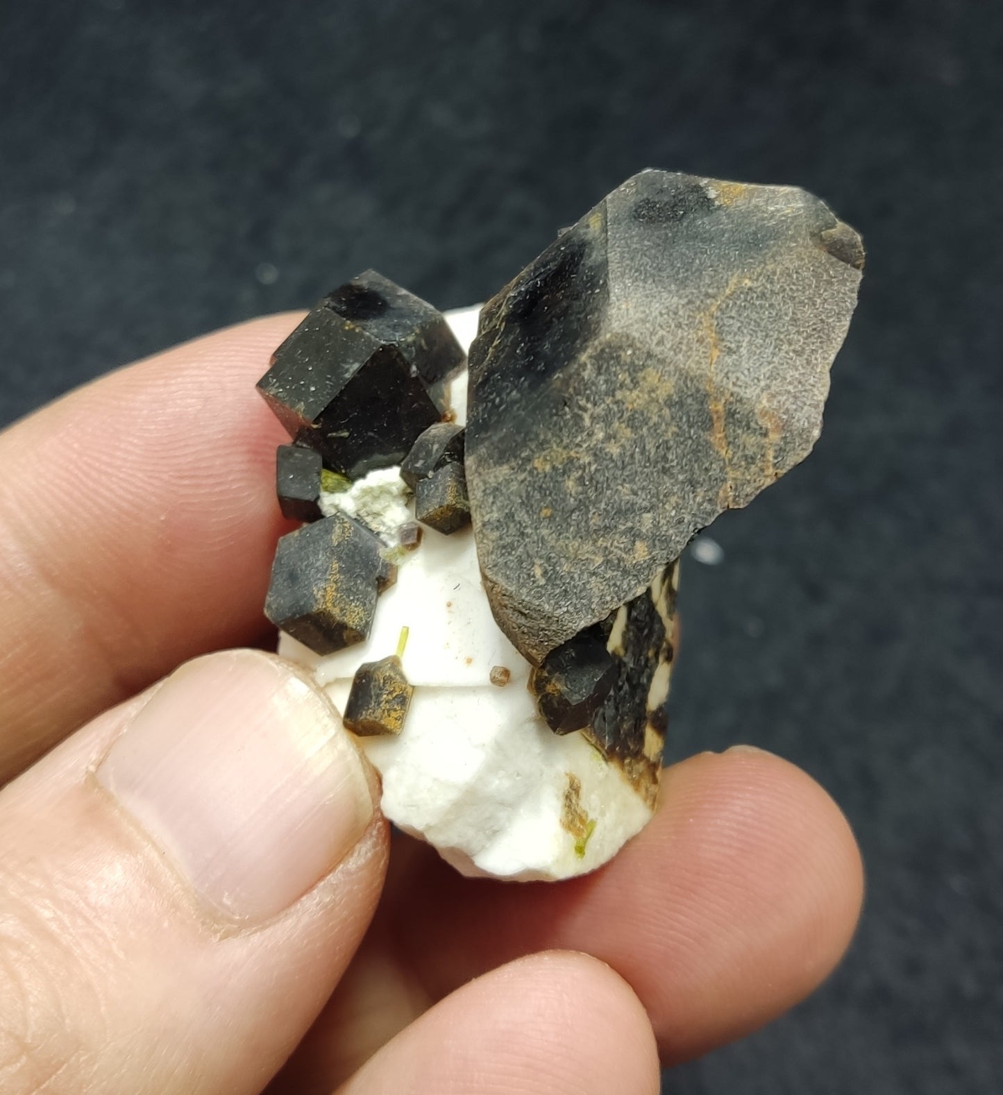 Garnet variety andradite on matrix 34 grams