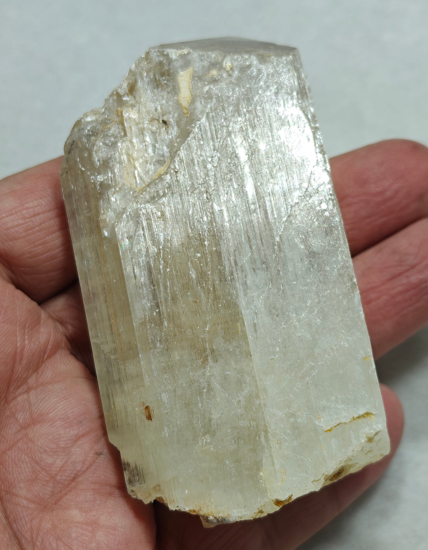 Natural spodumene crystal 248 grams