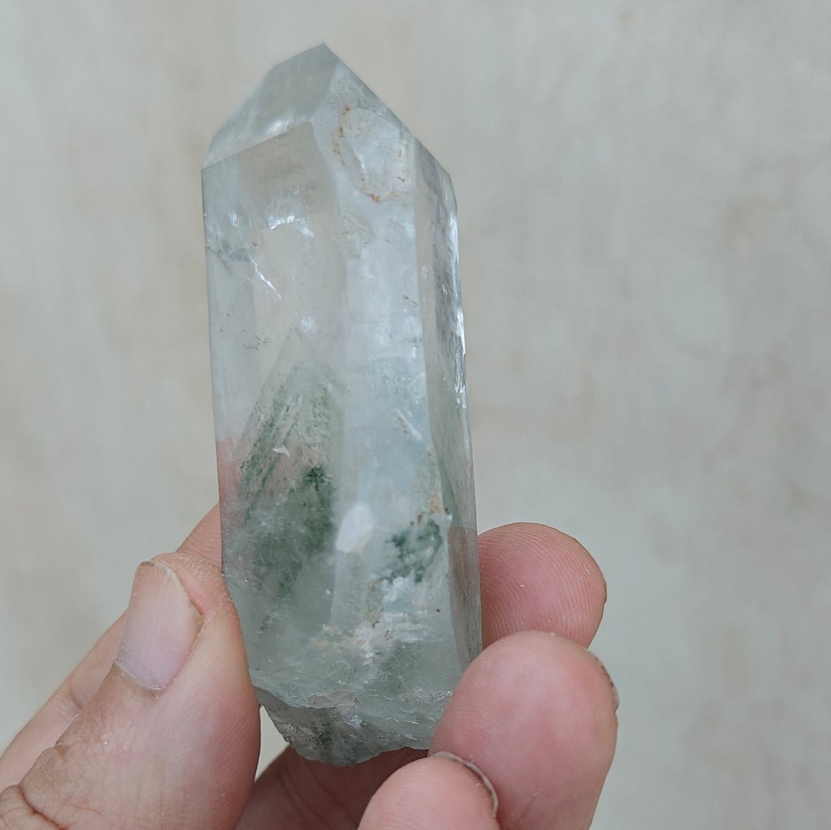 Natural Chlorite Quartz crystal 92 grams