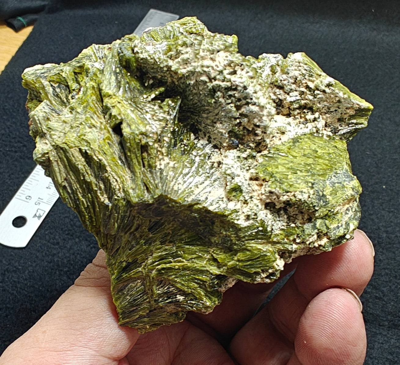 Natural Epidote cluster spray like formation 342 grams