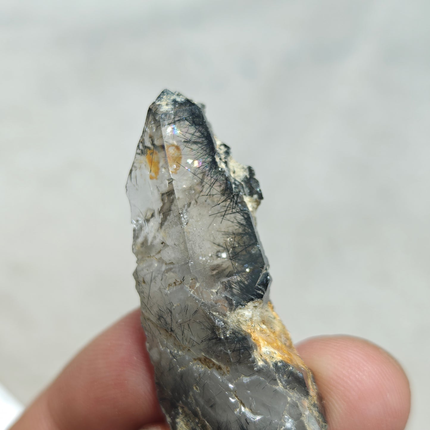 Natural Riebeckite inclusions Quartz 14 grams