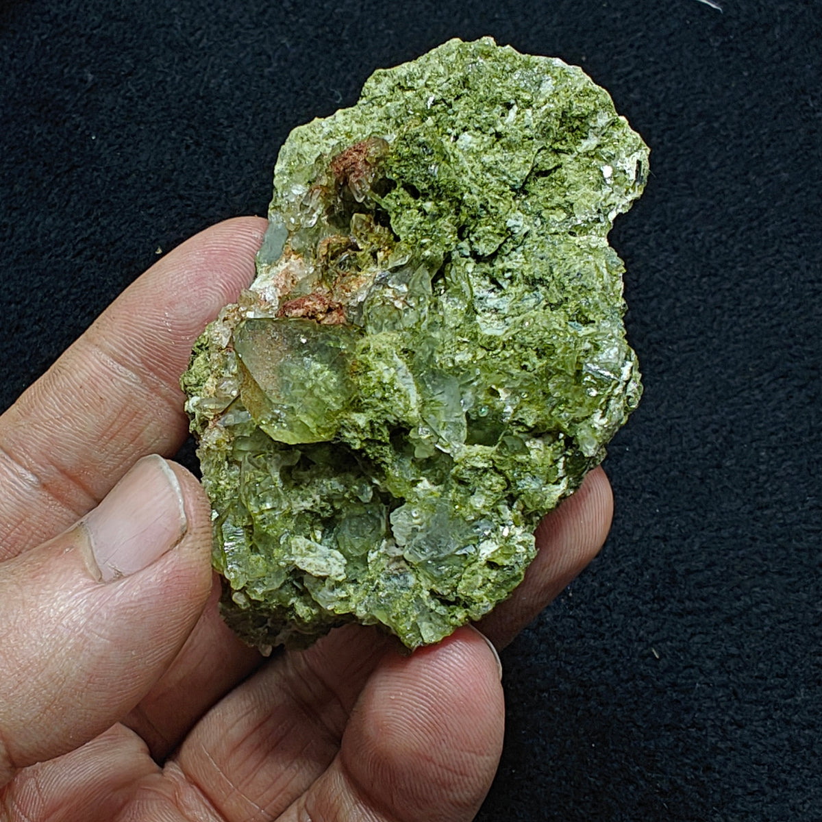 Epidote quartz 124 grams