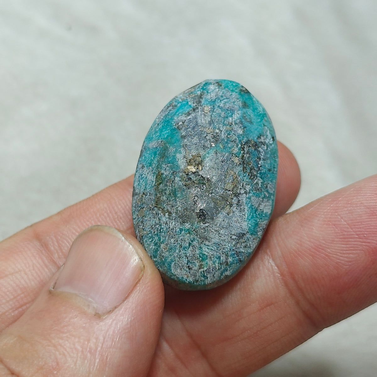 Turquoise Cabochon with Pyrite 17.5 grams