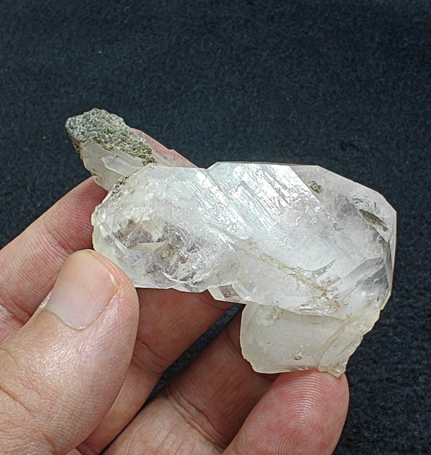 Natural Faden Quartz crystal specimen 48 grams