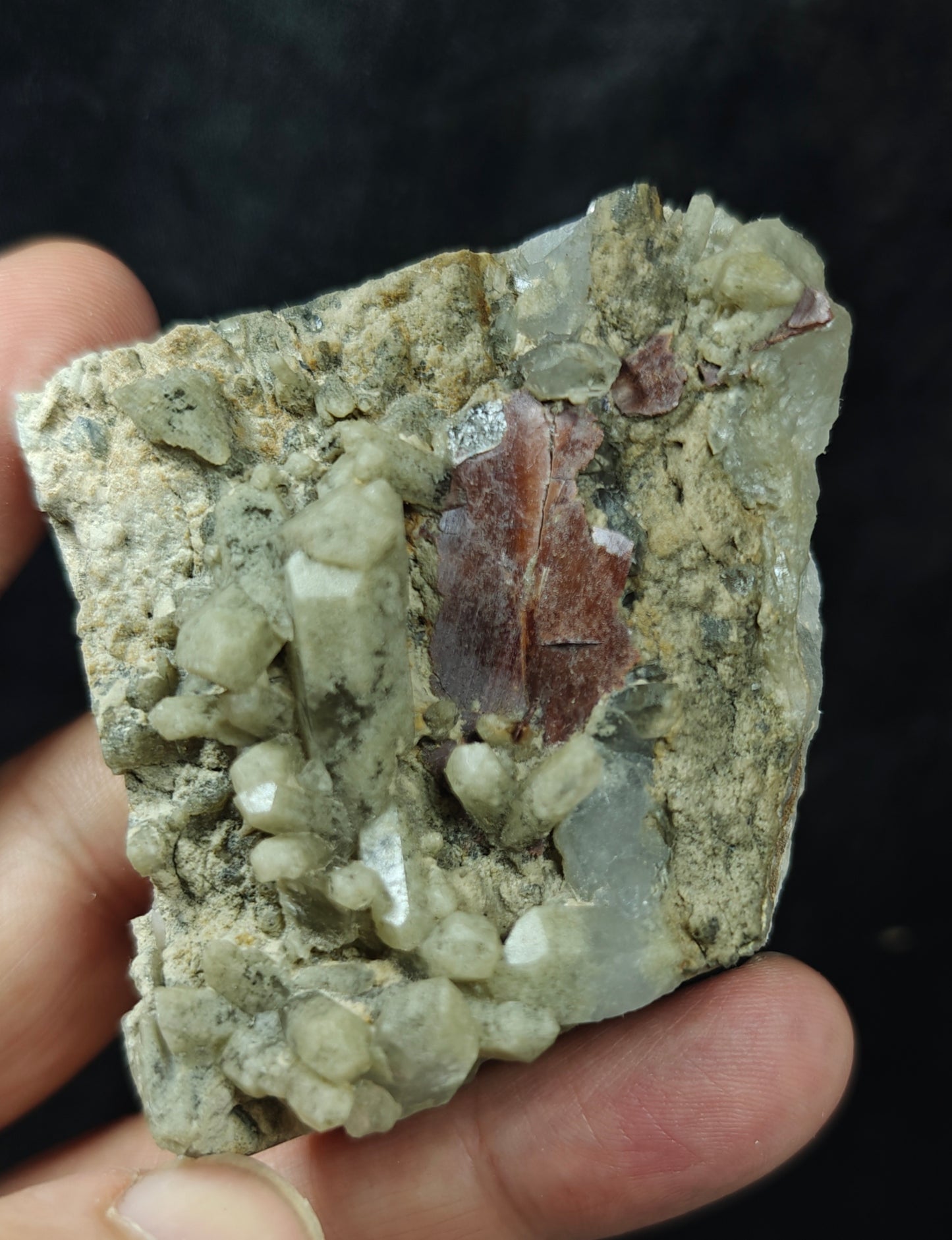 brookite in matrix with chlorite quartz 171 grams