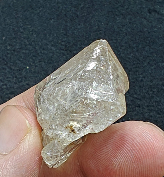 Natural double terminated fenster quartz crystal 20 grams