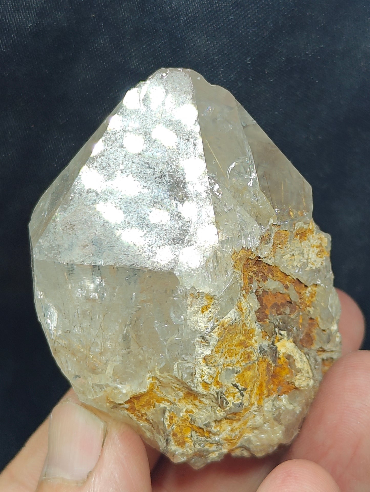 Rutile included quartz Crystal 135 grams