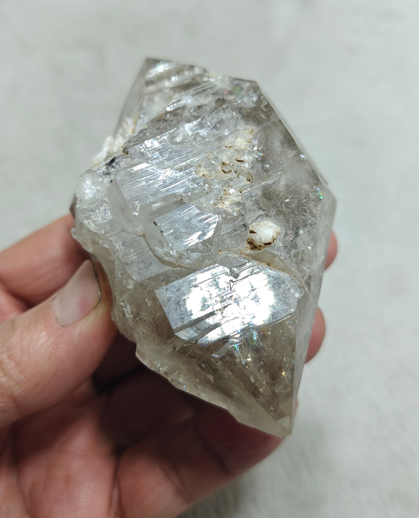 Double terminated fenster Quartz Crystal 254 grams