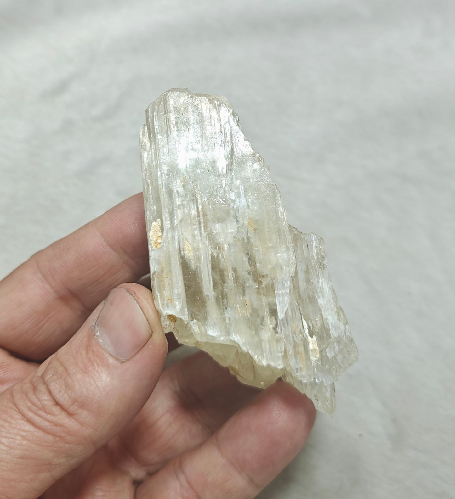 Natural etched spodumene crystal 134 grams