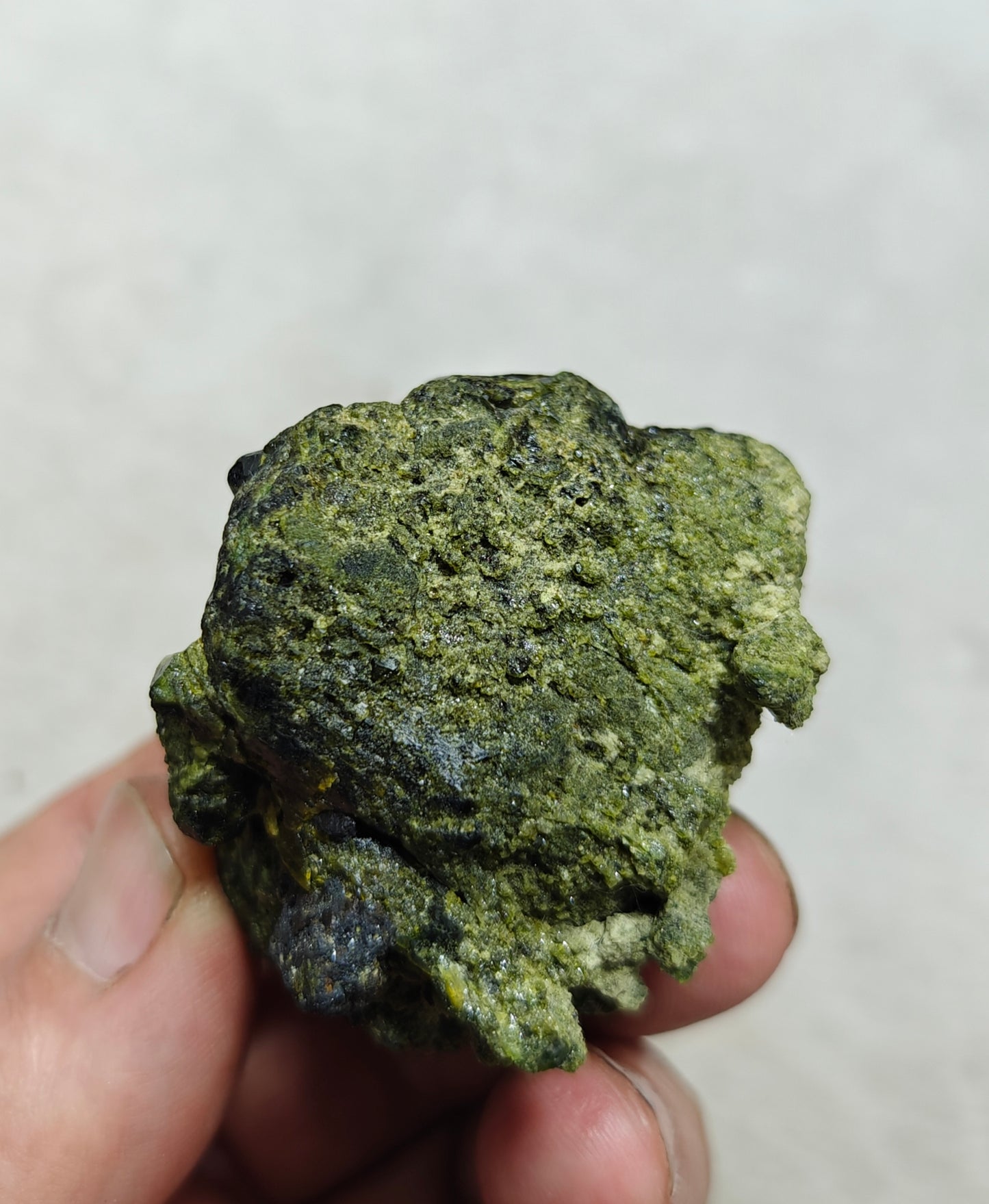Natural green garnet variety demantoid crystal 142 grams