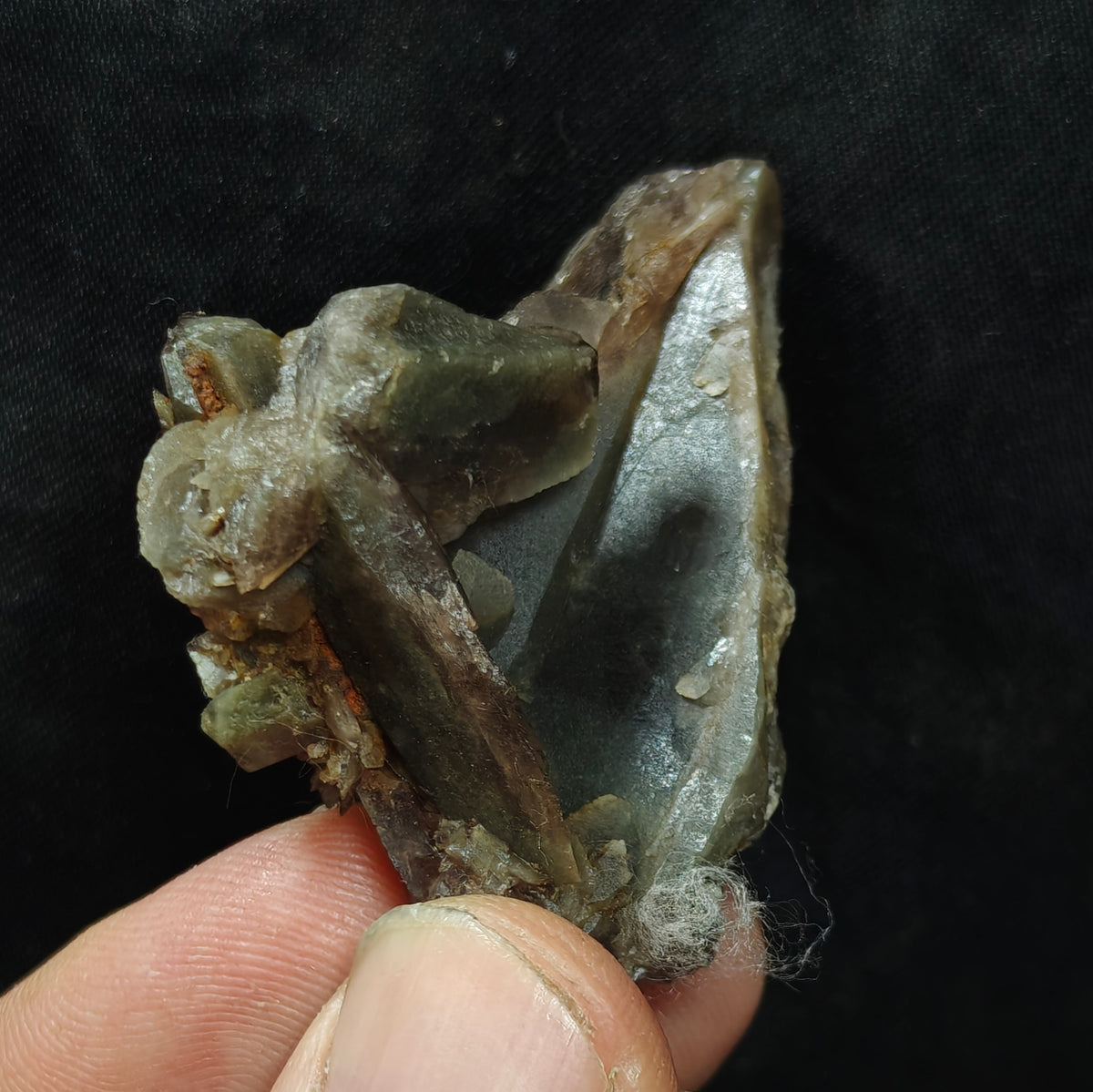 Axinite crystal cluster 38 grams
