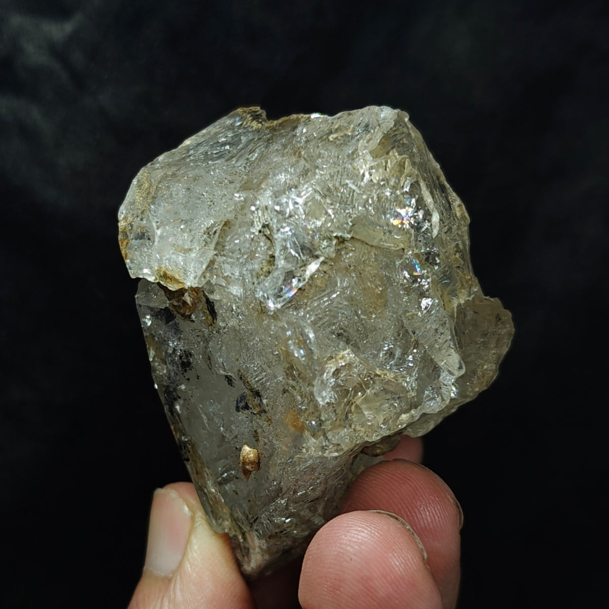 Natural Fenster Quartz Crystal with little clay inclusions 160 grams