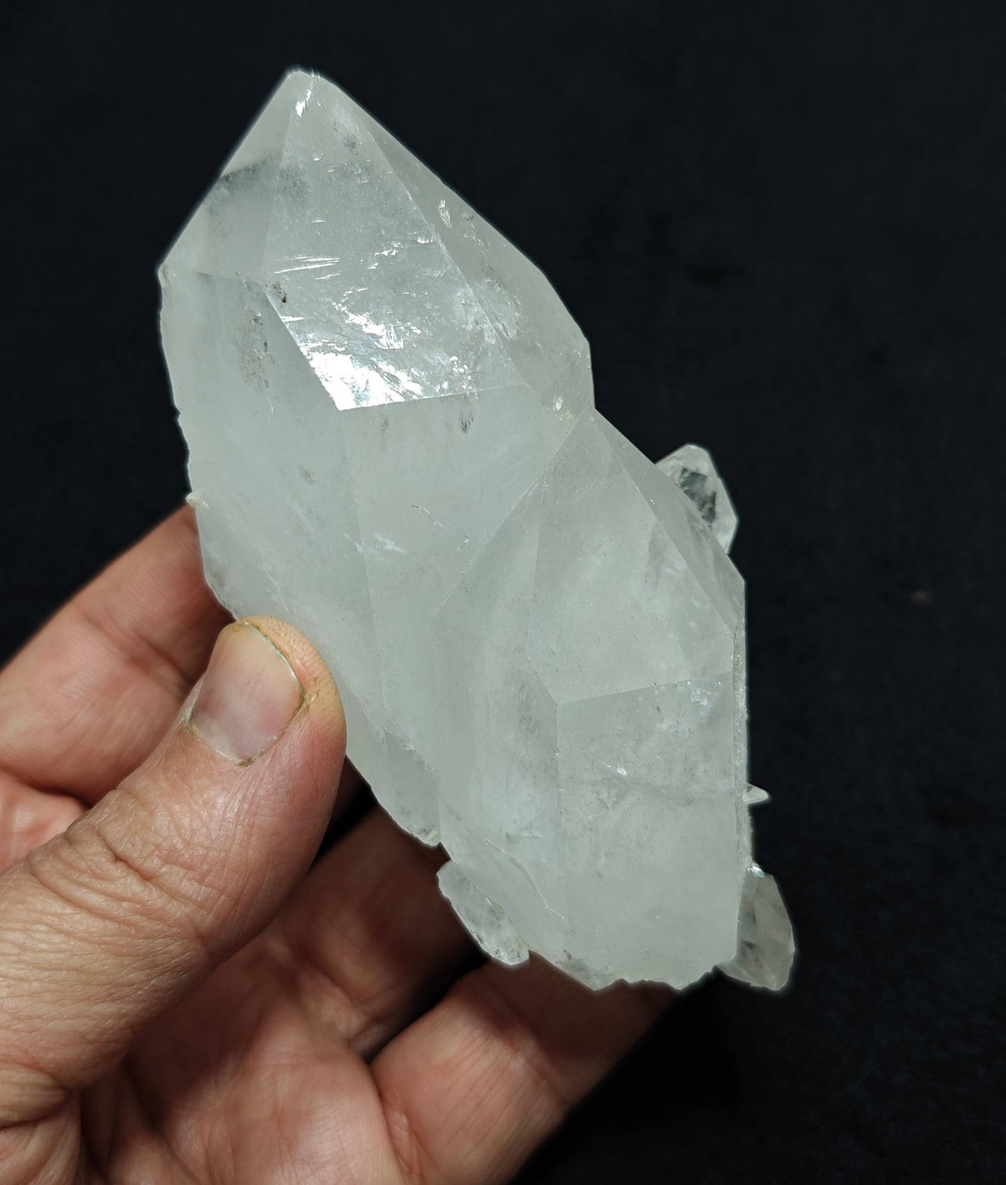 An amazing specimen of Terminated clear Quartz Crystals 271 grams