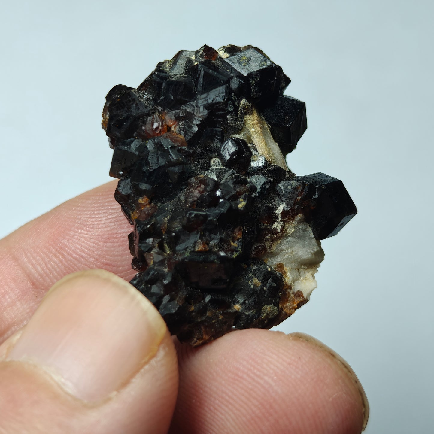 Natural thumbnail Andradite garnet cluster 16 grams