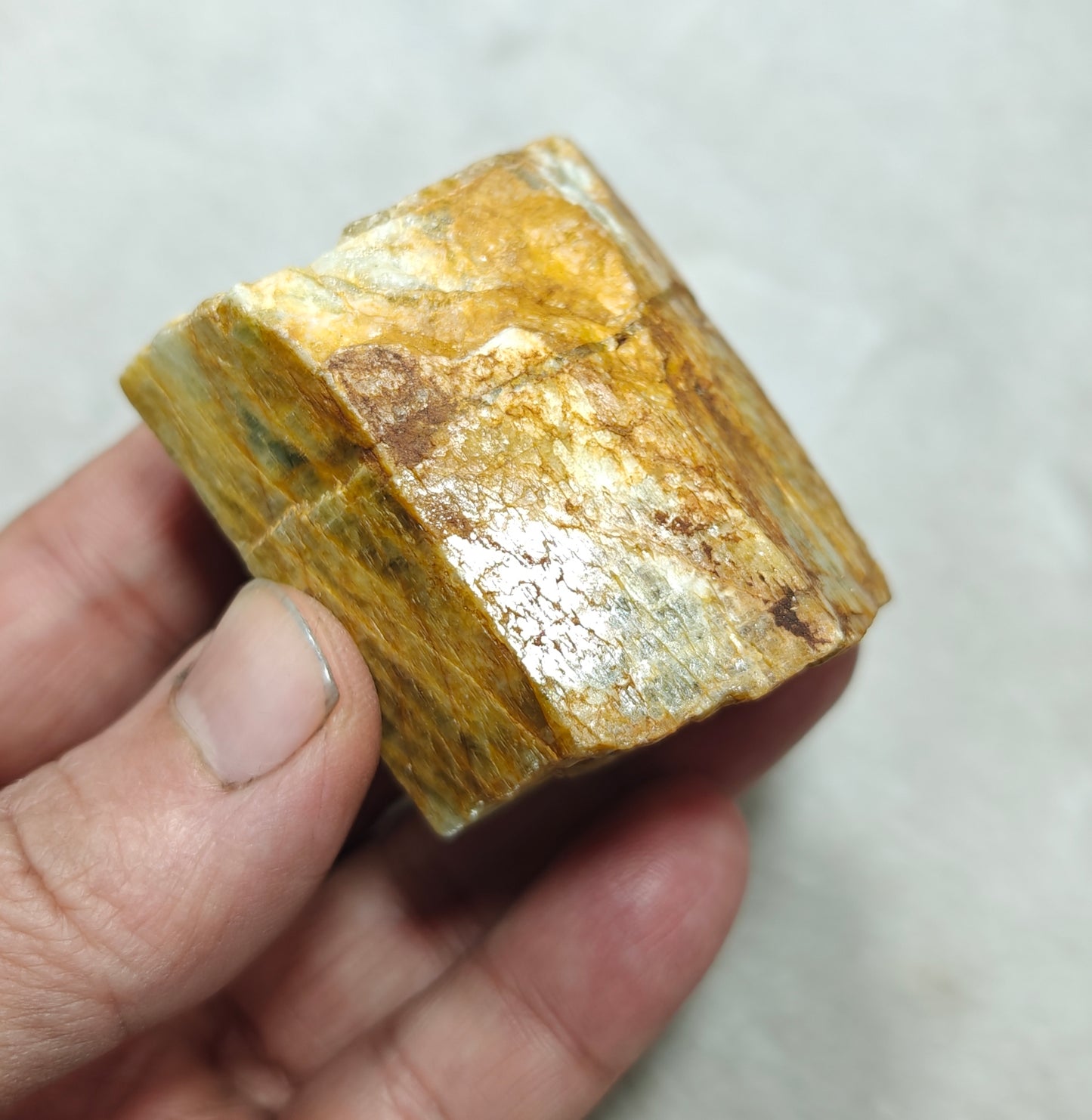 An Aesthetic large opaque Beryl Aquamarine Crystal 168 grams