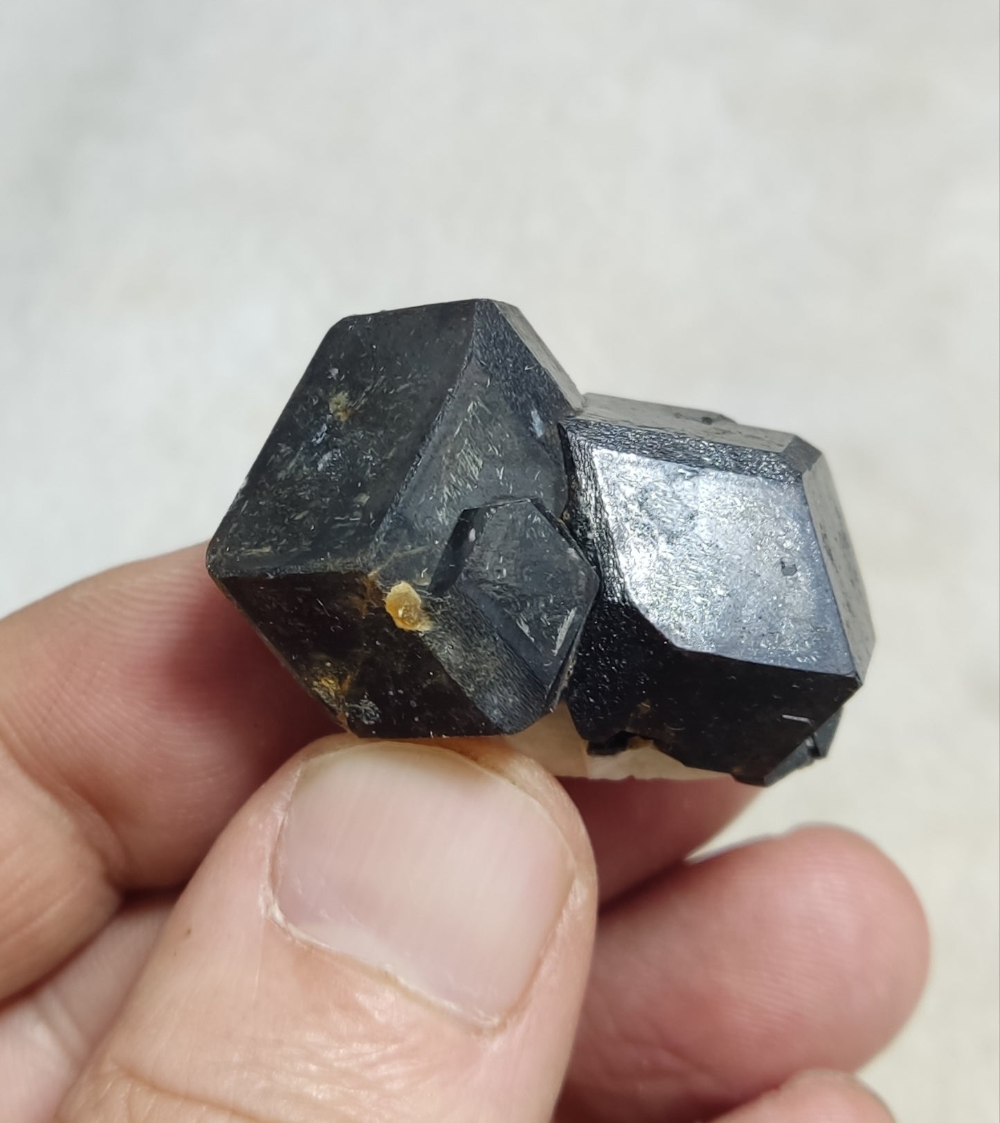 Natural Twin Andradite Garnets Specimen 36 grams