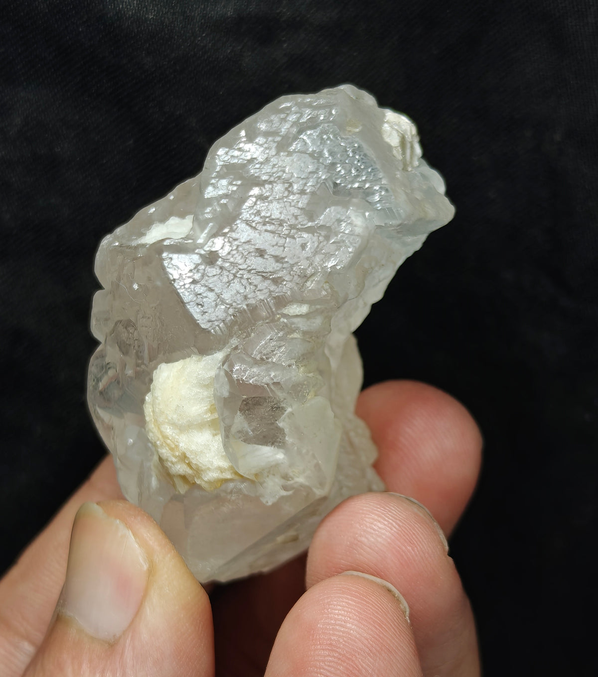 Natural etched terminated morganite crystal 78 grams