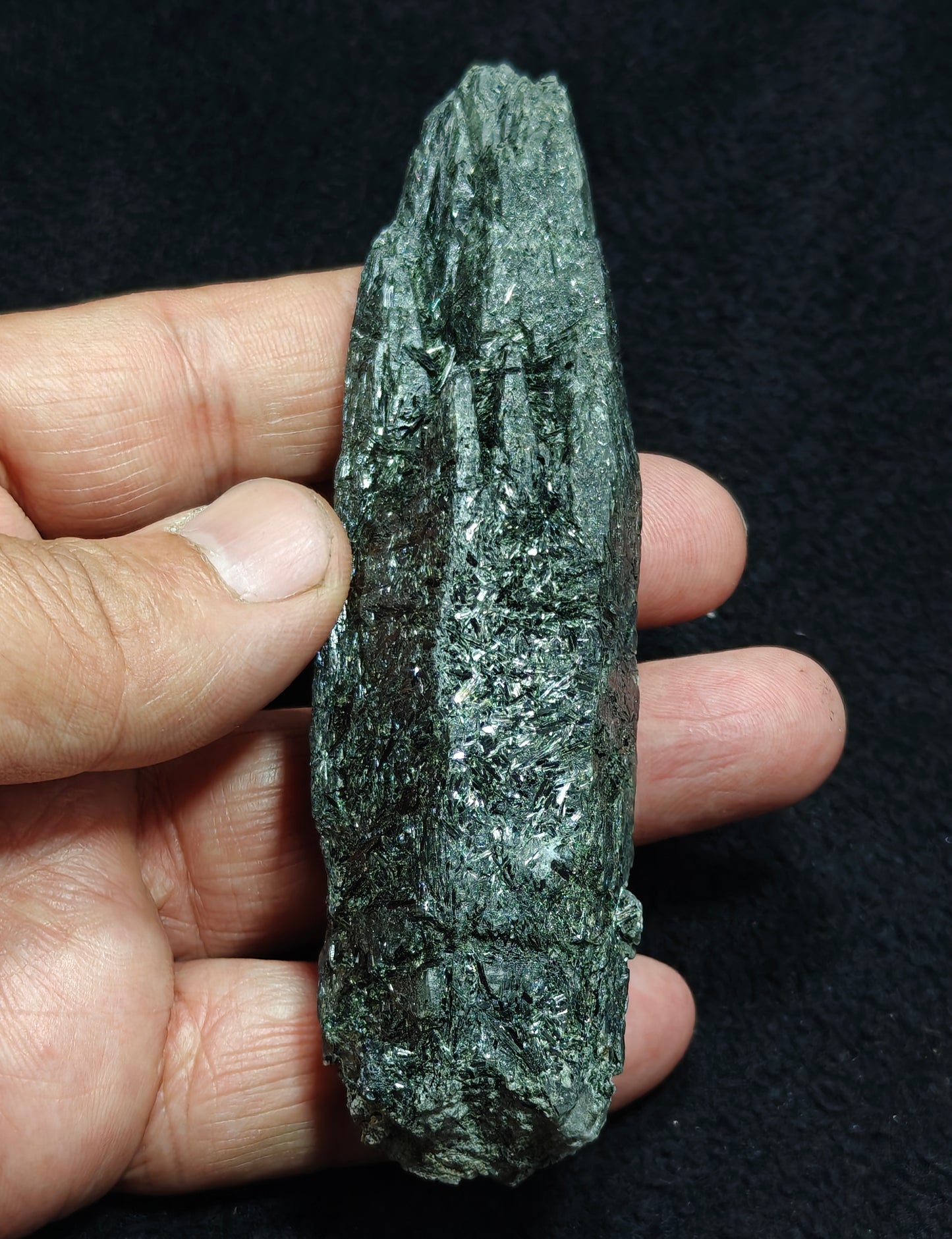 An Aesthetic Natural beautifully terminated Chlorite Quartz crystal specimen 128 grams