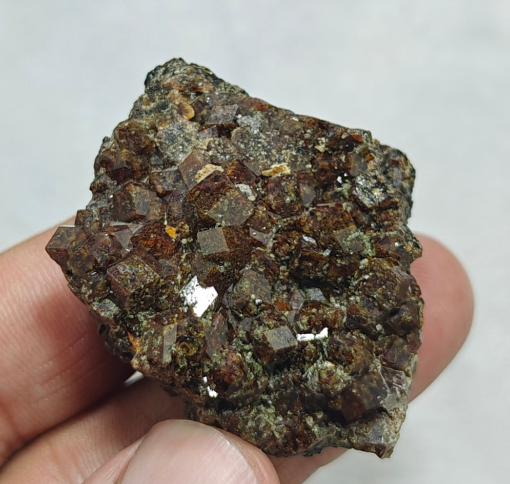Single beautiful Garnet variety andradite clusters specimen 46 grams