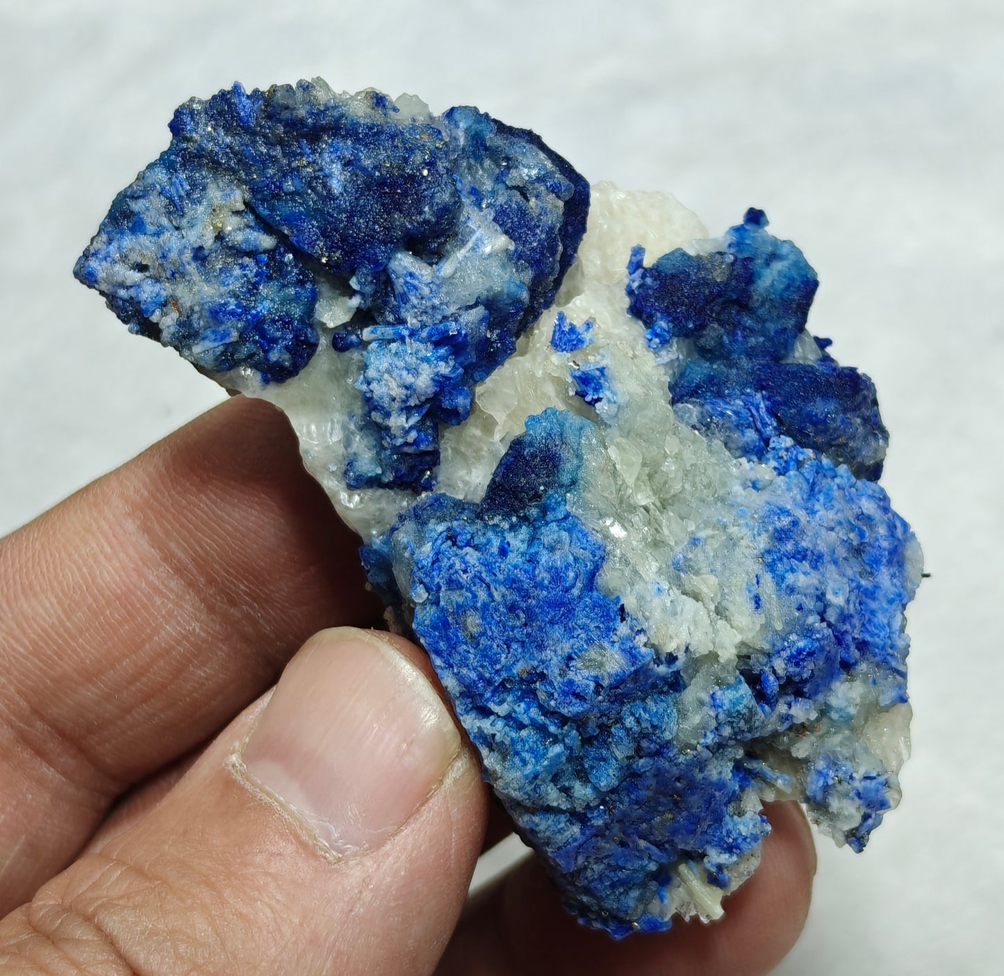 Afghanite/Lazurite on matrix with Calcite 55 grams