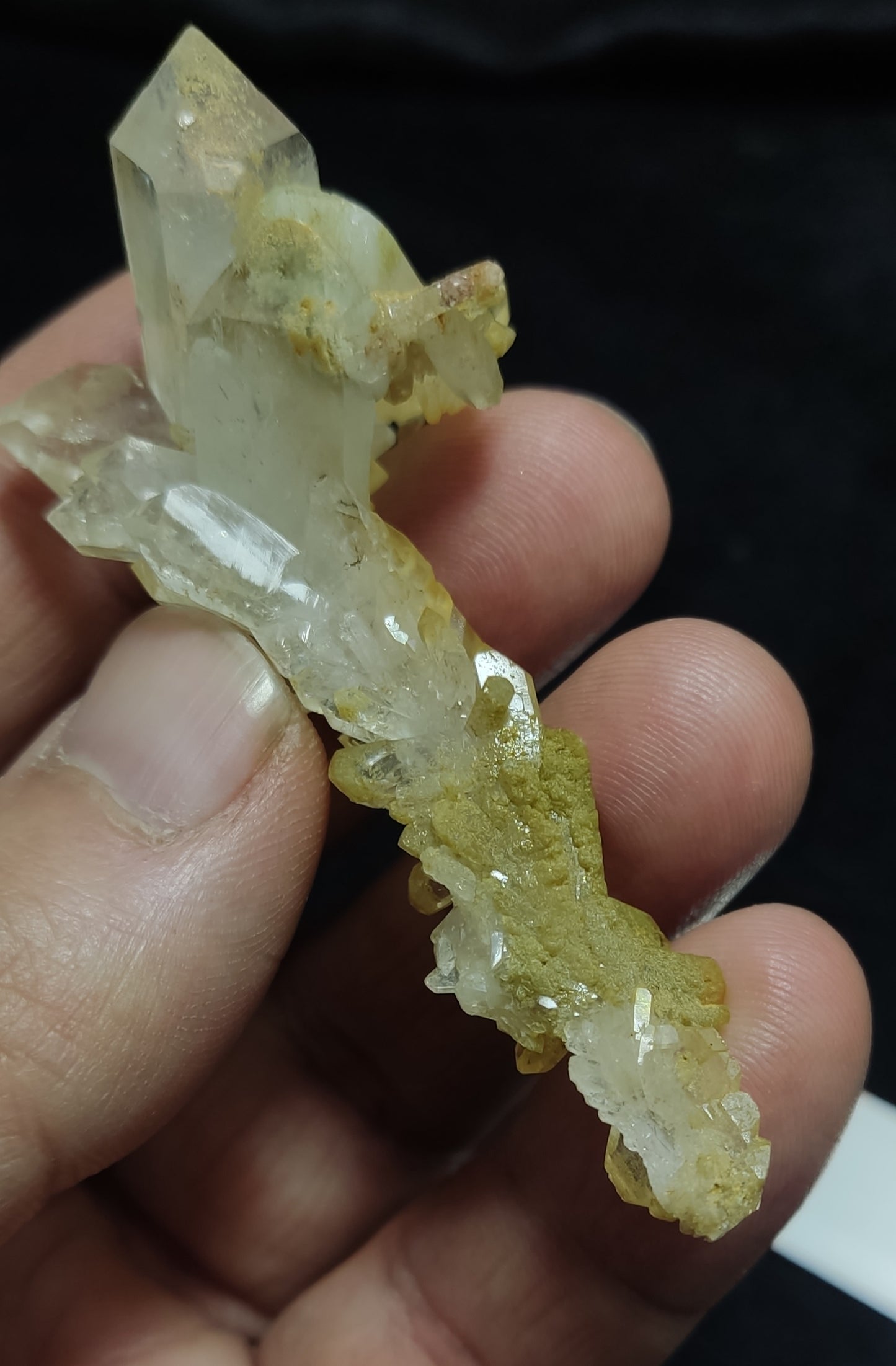 Natural Chlorite Faden Quartz Cluster 23 grams