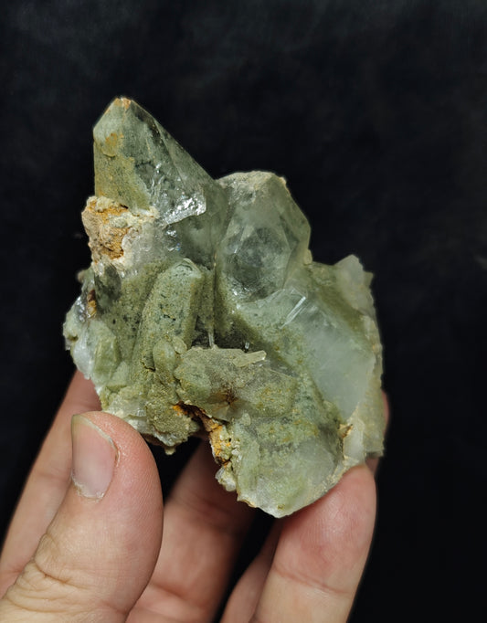 Chlorite Quartz cluster 217 grams