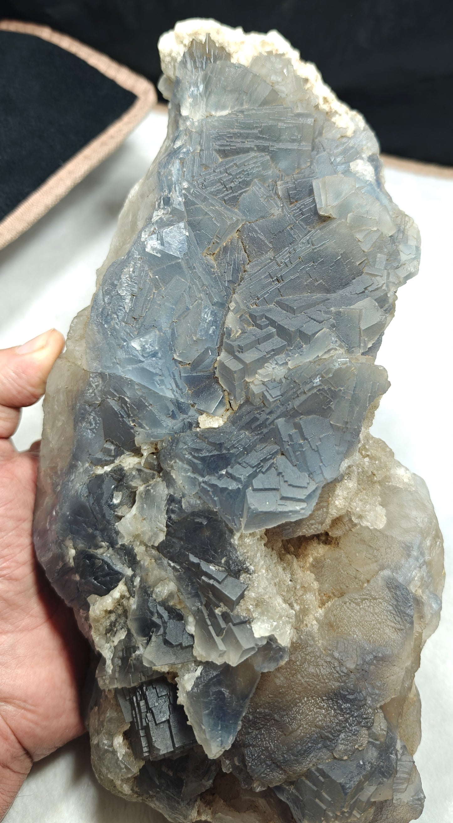 Large blue Fluorite specimen 3100 grams