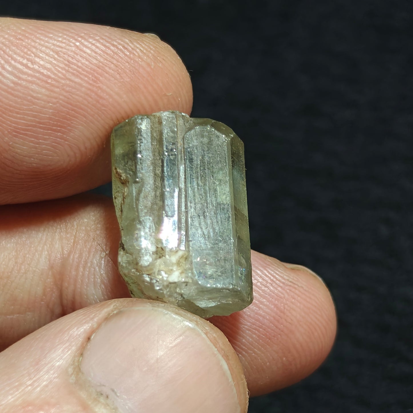 Natural green apatite crystal 7 grams