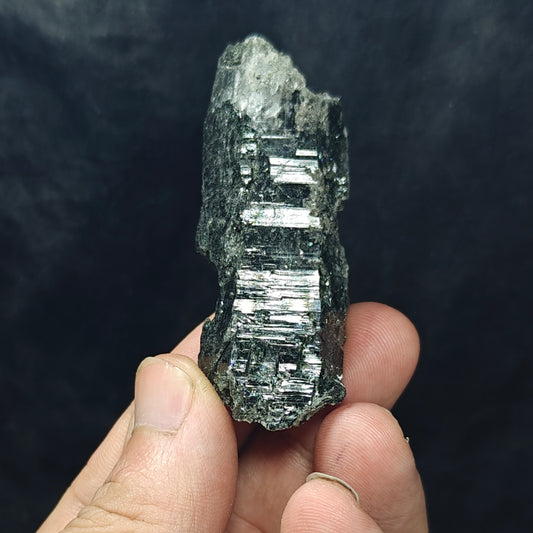 Terminated Chlorite Rutile Etched Quartz crystal 49 grams