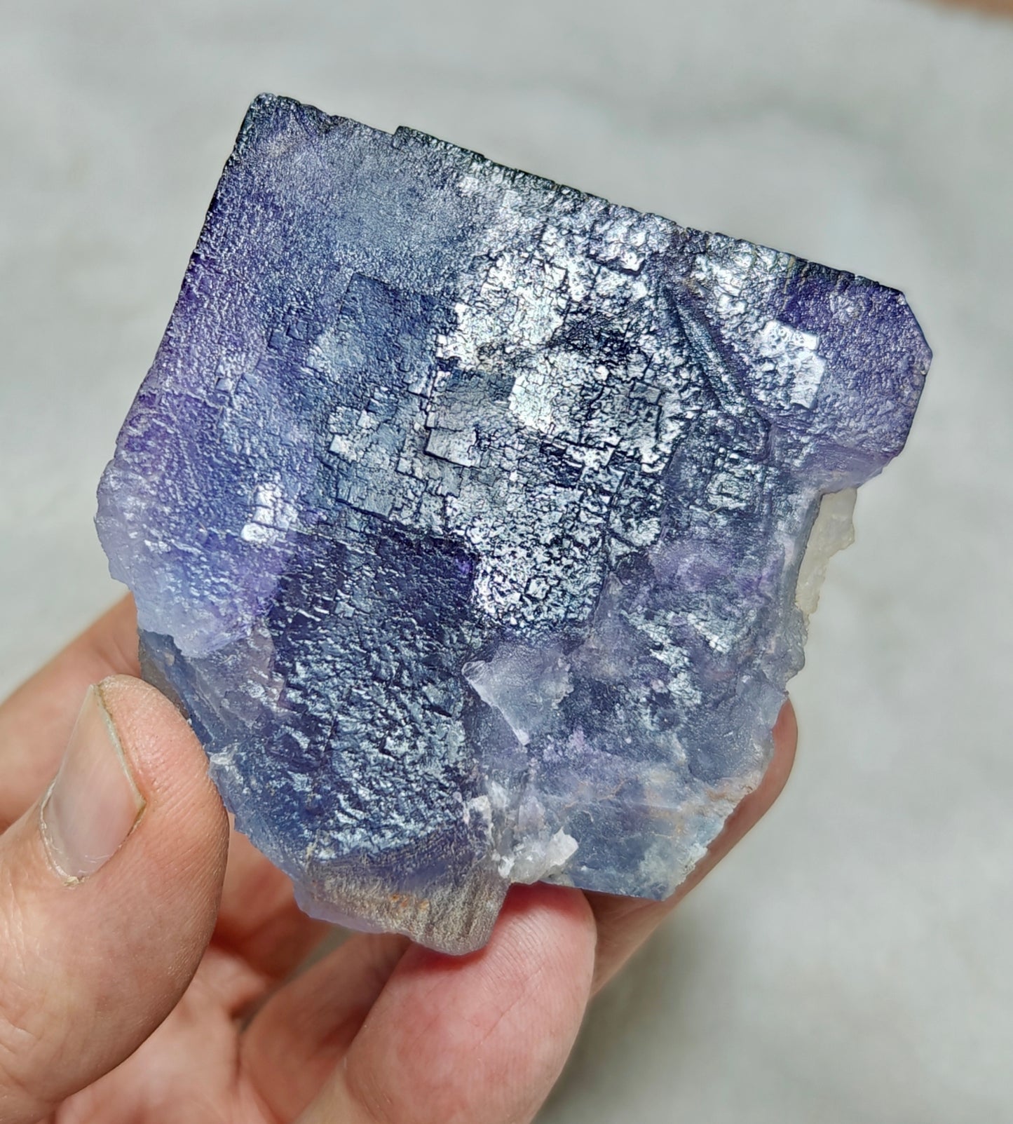 Purple Fluorite with Blue shades 270 grams