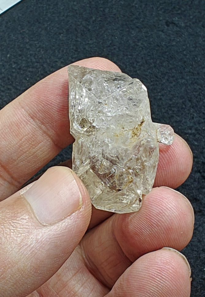 Natural double terminated fenster quartz crystal 20 grams