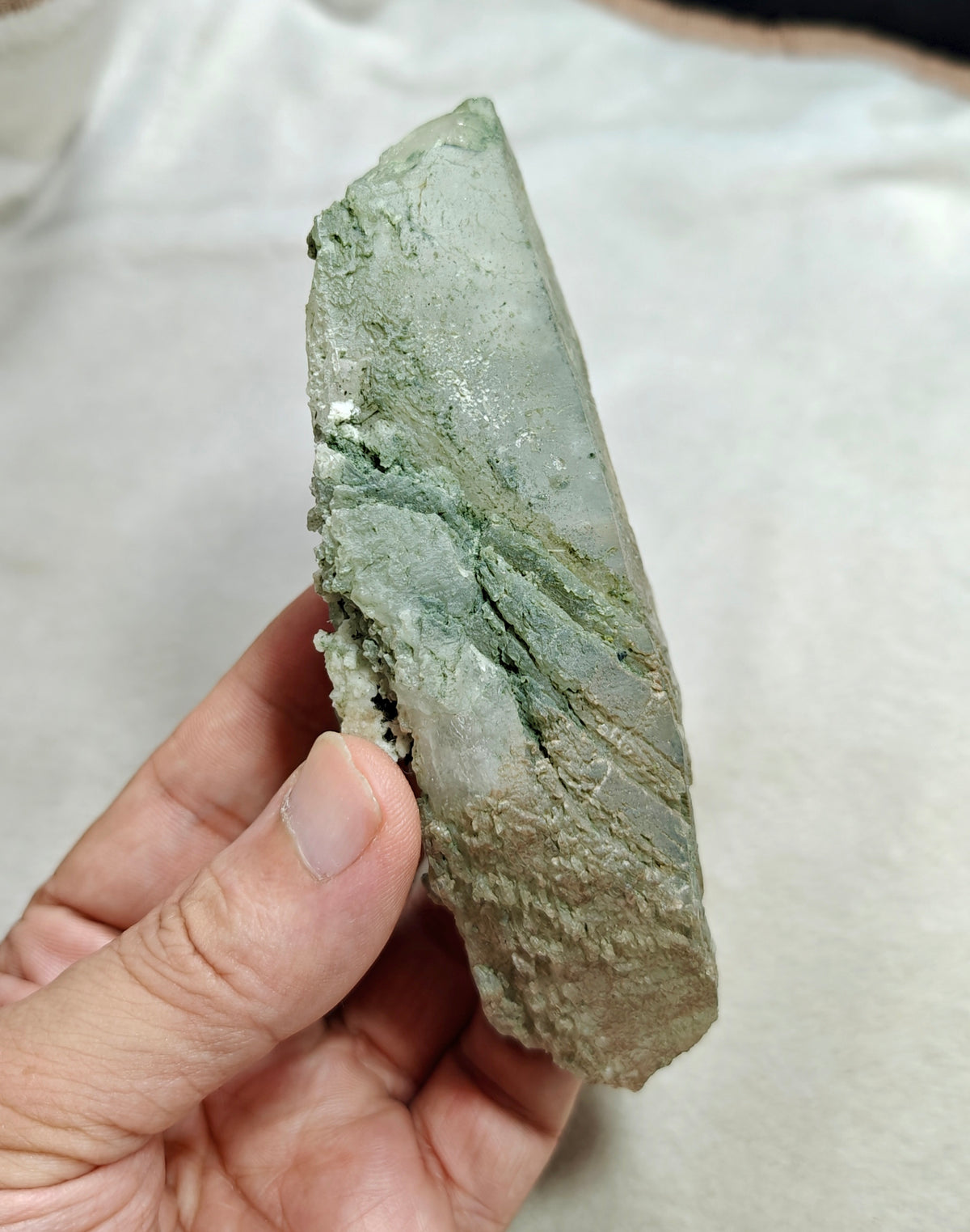 Natural Chlorite Quartz crystal 257 grams