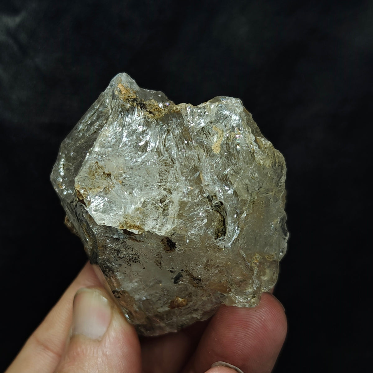 Natural Fenster Quartz Crystal with little clay inclusions 160 grams
