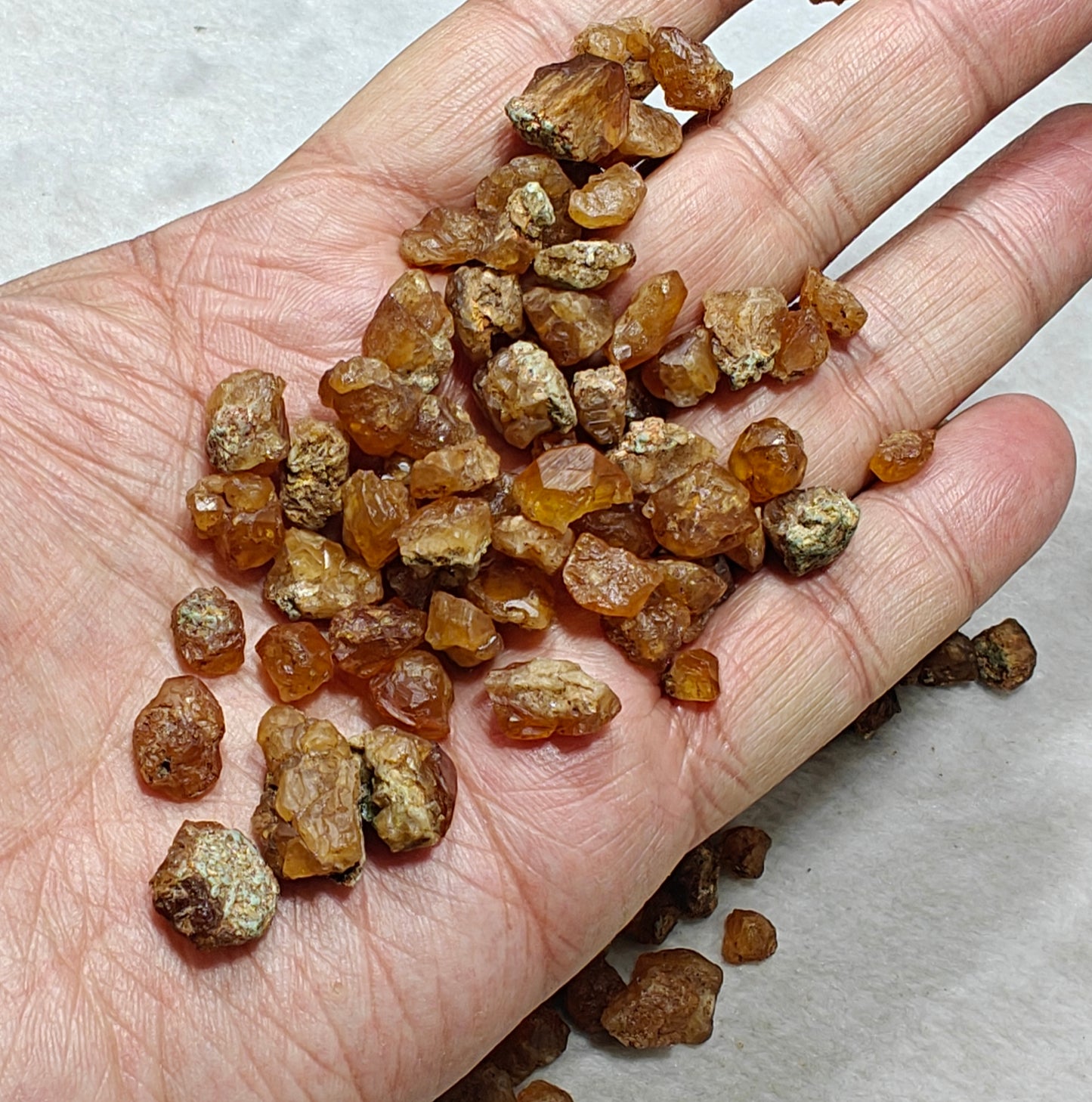 Natural grossular garnet collection 120 grams