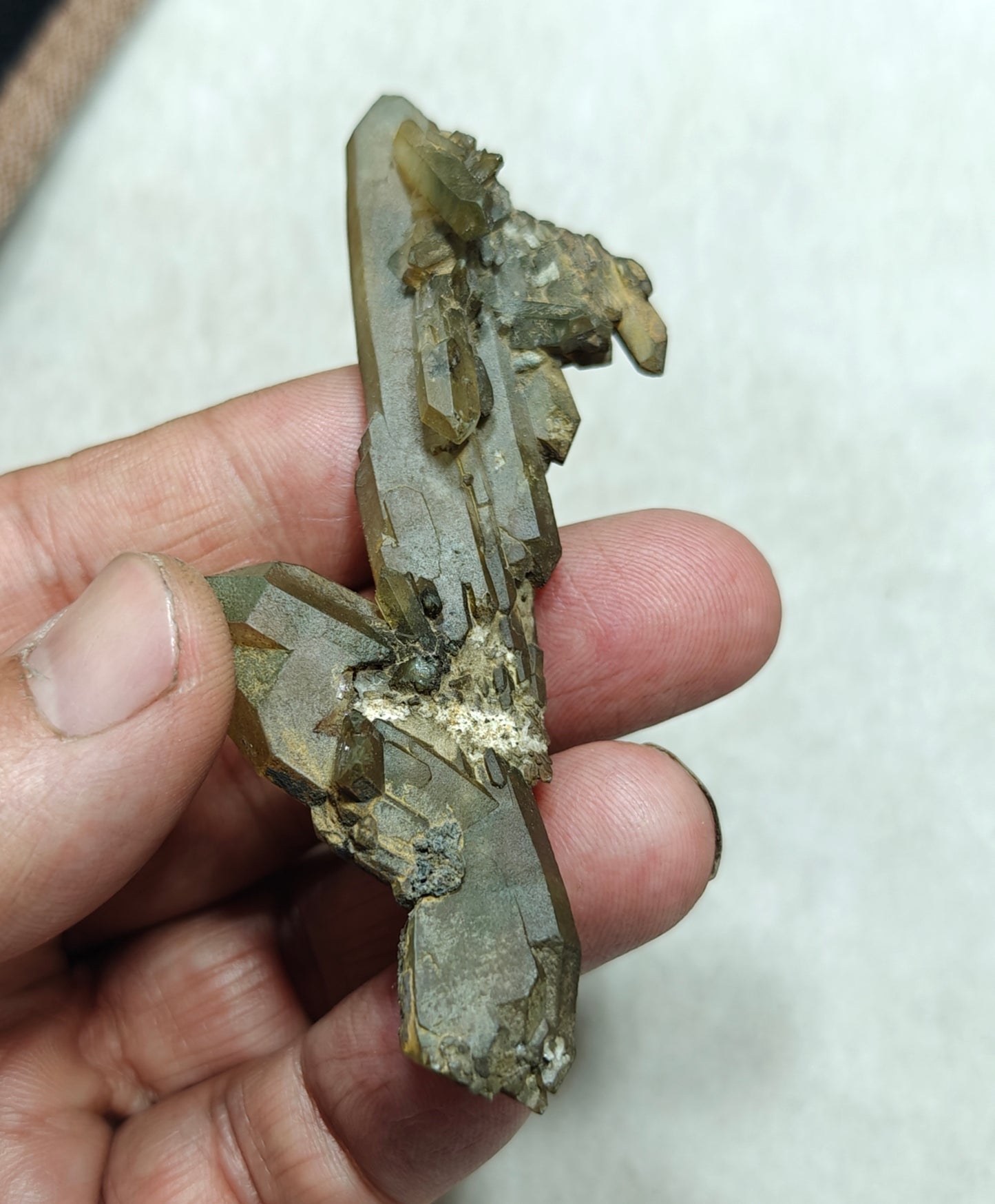 Natural beautifully terminated Chlorite Quartz crystal 31 grams