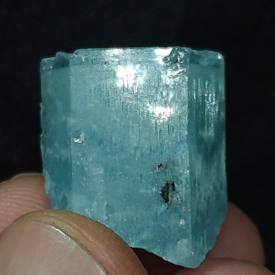 Afghanistan Aquamarine Crystal with tantalite 10 grams