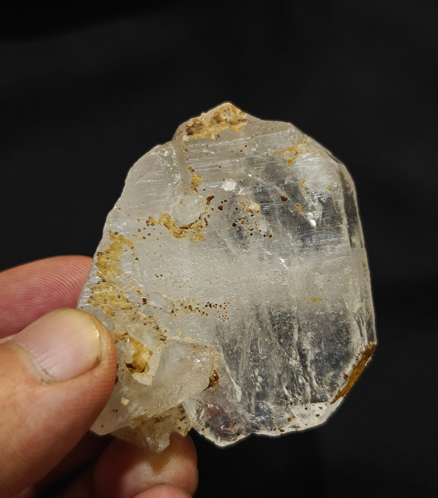 Natural faden quartz crystal 5.5x5x1.5cm