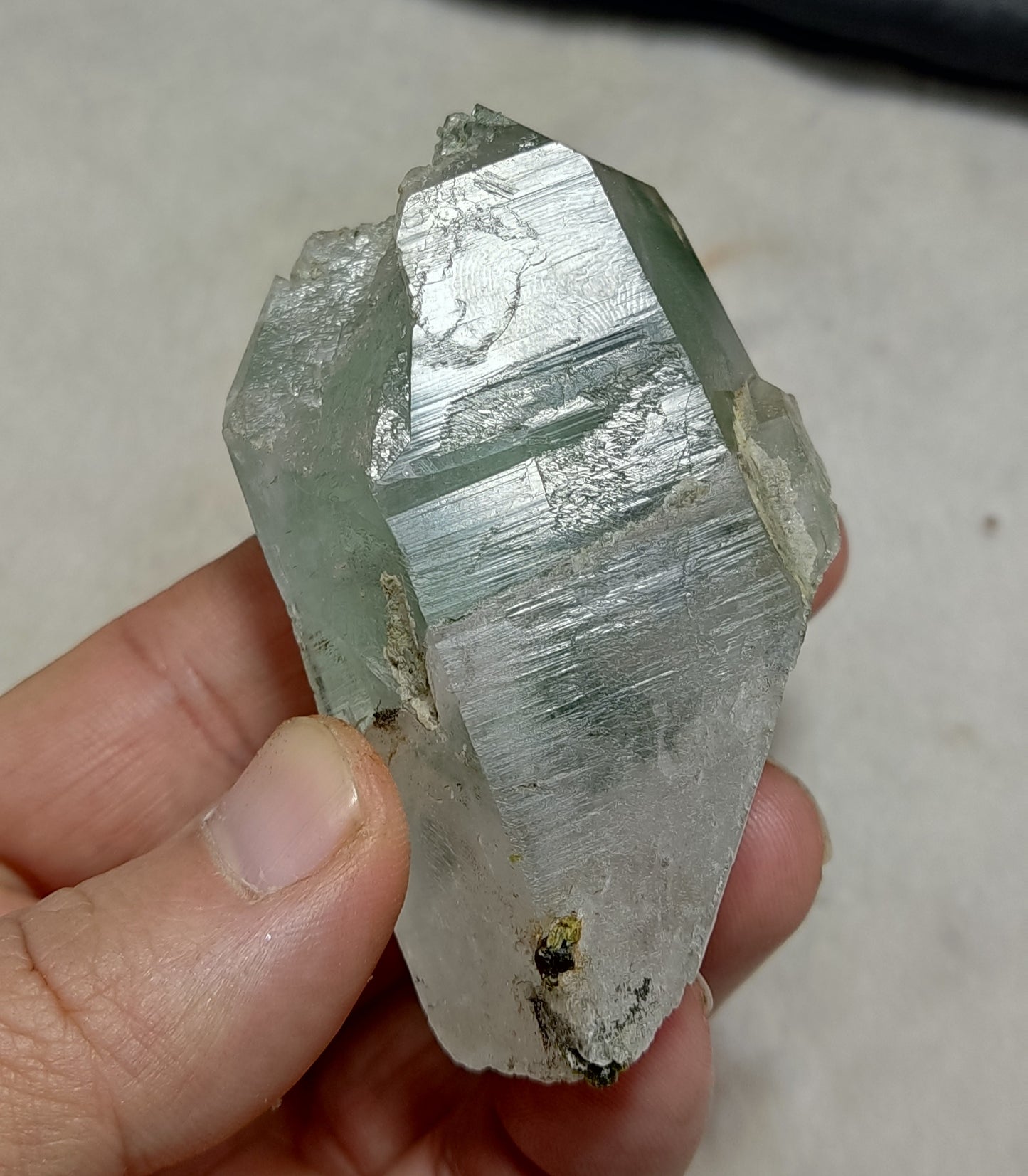 Natural Chlorite Quartz Crystal 166 grams