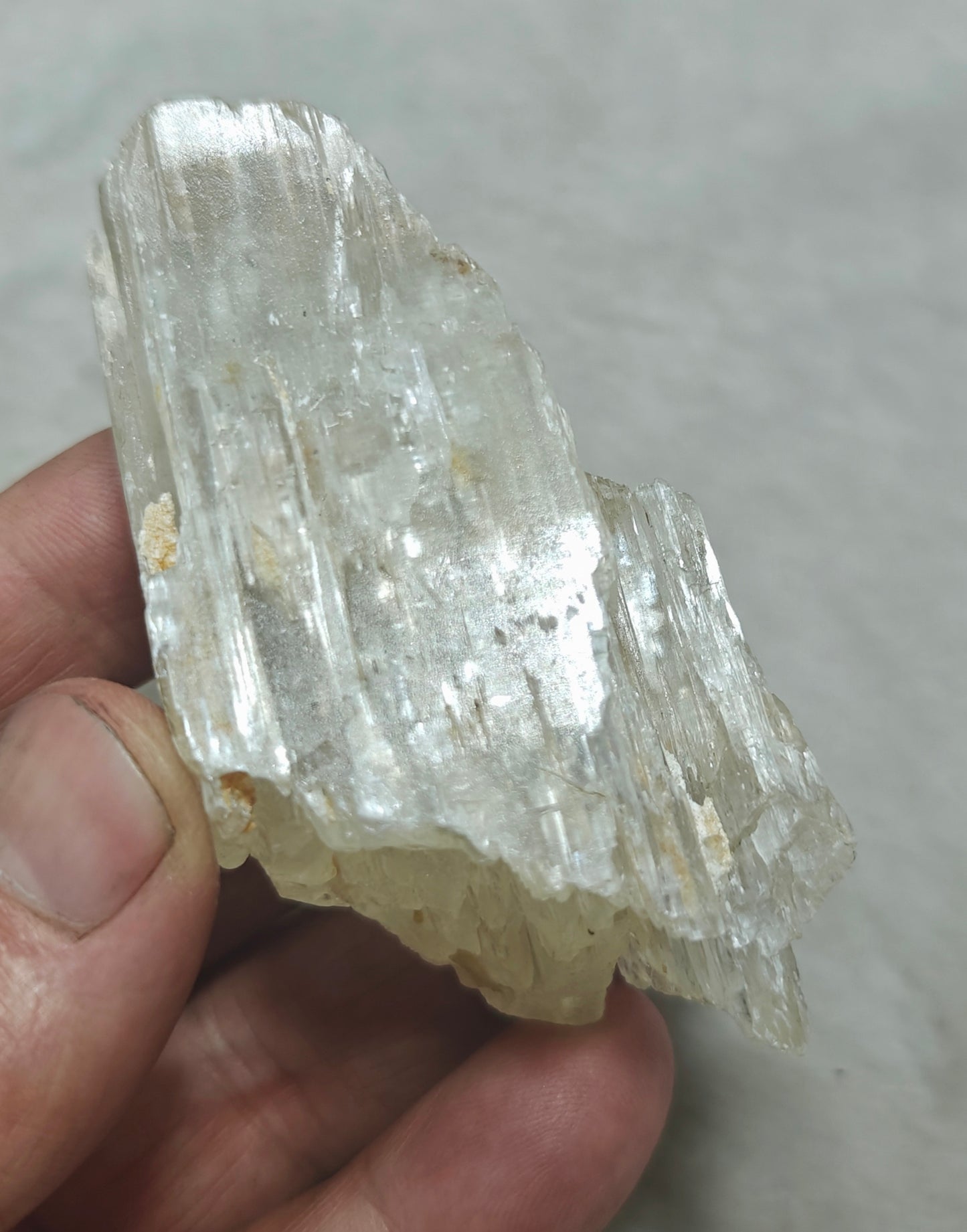 Natural etched spodumene crystal 134 grams