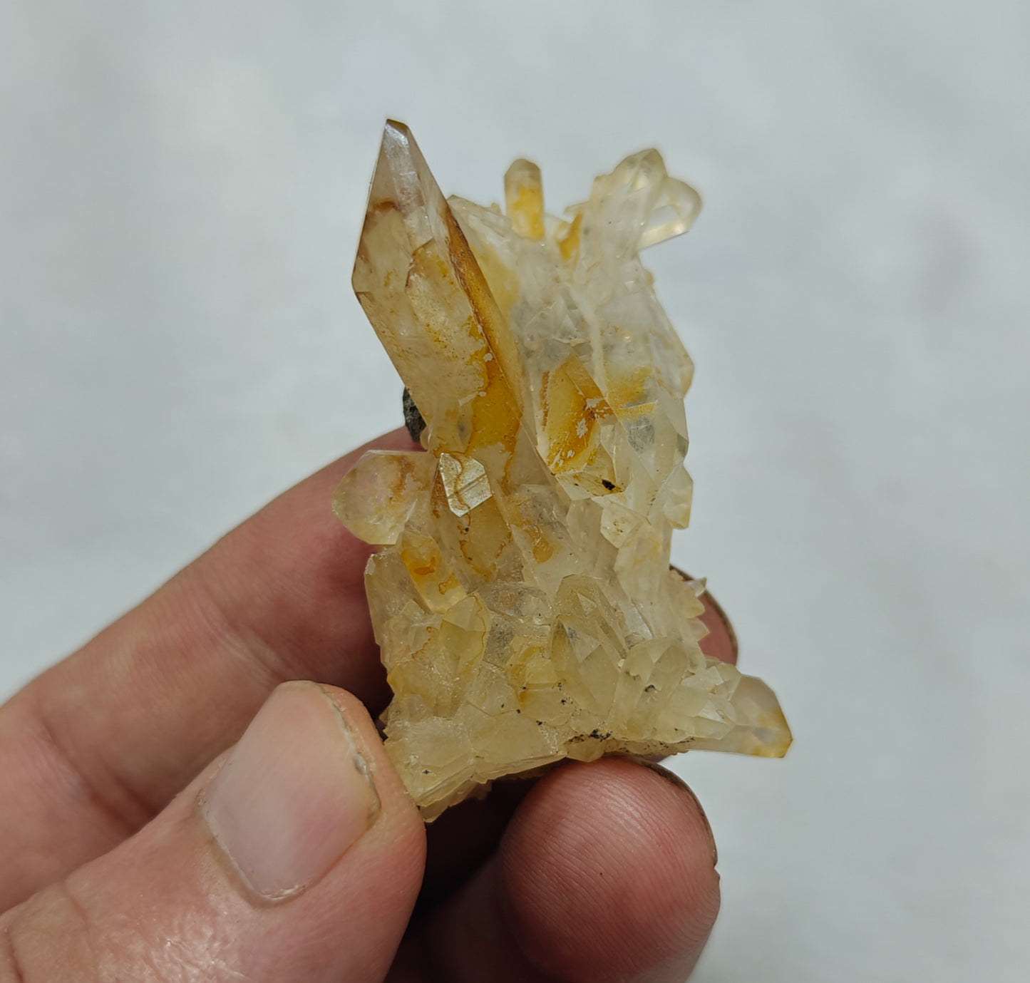 Natural iron included yellow faden quartz 26 grams