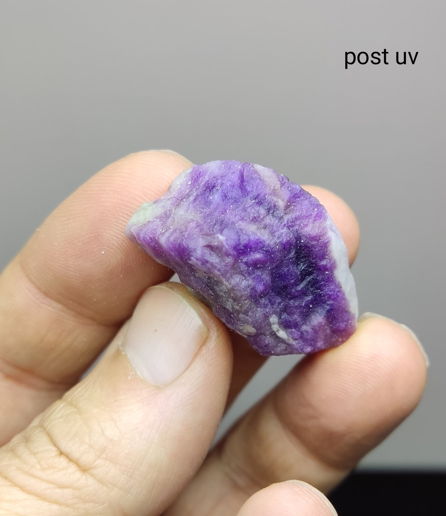 An amazing specimen hackmanite on matrix highly Tenebrescent 14 grams